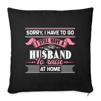 Mari mari Ehering - Housse de coussin décorative 45 x 45 cm - noir - Devant