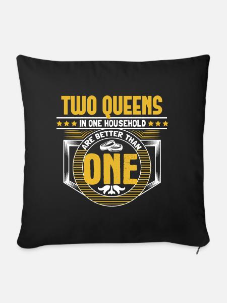 Homo Ehe LGBT+ Liebe Geschenkidee - Sofakissenbezug 45 x 45 cm - Schwarz