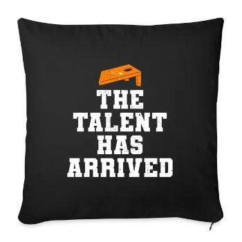 Cornhole Bean Bag Toss Outdoor Lawn Game funny - Sofa pillowcase 17,3'' x 17,3'' (45 x 45 cm) - black - Front