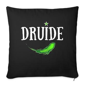 DRUIDE MAGIE VERTE - Housse de coussin décorative 45 x 45 cm - noir - Devant