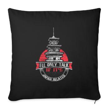 Japan Senpai Gift - Sofa pillowcase 17,3'' x 17,3'' (45 x 45 cm) - black - Front