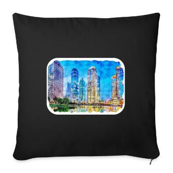 China Watercolor Sketch Hand Drawn Illustration - Sofa pillowcase 17,3'' x 17,3'' (45 x 45 cm) - black - Front