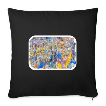 China Watercolor Sketch Hand Drawn Illustration - Sofa pillowcase 17,3'' x 17,3'' (45 x 45 cm) - black - Front