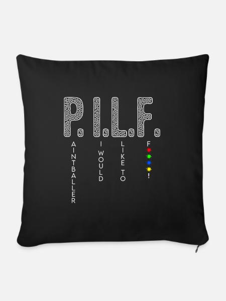 Paintball Gotcha - Sofakissenbezug 45 x 45 cm - Schwarz