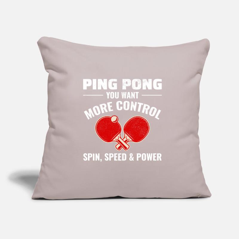 Ping Pong Master Table Tennis Coach Paddle Player Sofa pillowcase 17,3'' x 17,3'' (45 x 45 cm)