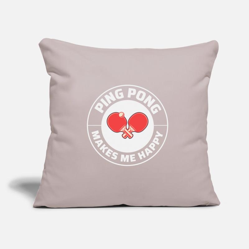 Ping Pong Master Table Tennis Coach Paddle Player Sofa pillowcase 17,3'' x 17,3'' (45 x 45 cm)