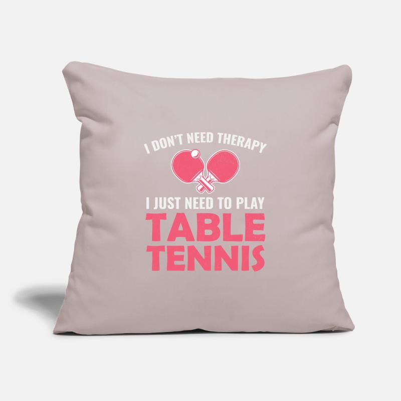 Ping Pong Master Table Tennis Coach Paddle Player Sofa pillowcase 17,3'' x 17,3'' (45 x 45 cm)