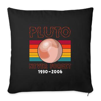 Universe Universe Moon Rocket - Sofa pillowcase 17,3'' x 17,3'' (45 x 45 cm) - black - Front