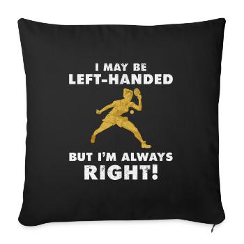 Ping Pong Master Table Tennis Coach Paddle Player - Sofa pillowcase 17,3'' x 17,3'' (45 x 45 cm) - black - Front