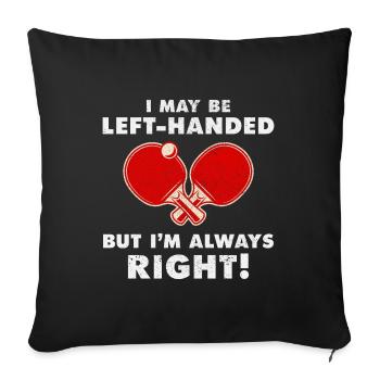 Ping Pong Master Table Tennis Coach Paddle Player - Sofa pillowcase 17,3'' x 17,3'' (45 x 45 cm) - black - Front