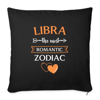 Signe du zodiaque Astrologie Superstition Étoiles - Housse de coussin décorative 45 x 45 cm - noir - Devant