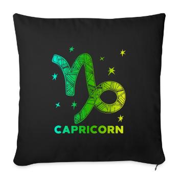 Constellation Stars Capricorn Zodiac Esoteric - Sofa pillowcase 17,3'' x 17,3'' (45 x 45 cm) - black - Front