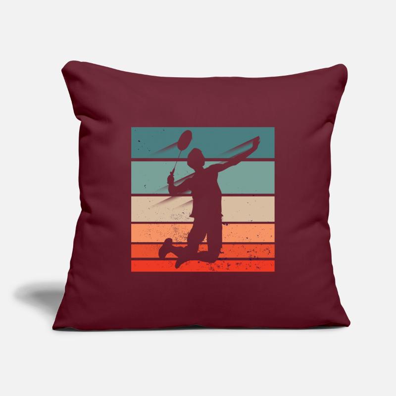 Badminton Player Jump Smash Sofakissenbezug 45 x 45 cm