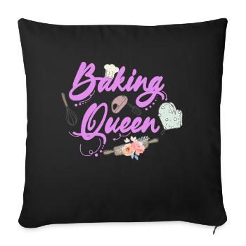 Baking Baker Baker Bakery Confectionery Cake - Sofa pillowcase 17,3'' x 17,3'' (45 x 45 cm) - black - Front