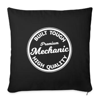 Best Mechanic - Sofa pillowcase 17,3'' x 17,3'' (45 x 45 cm) - black - Front