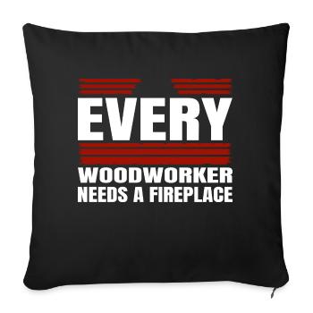 birthday present union carpenter - Sofakissenbezug 45 x 45 cm - Schwarz - Vorne