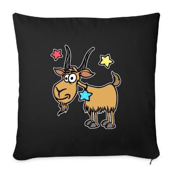 Capricorn Stars Esoteric Zodiac Galaxy - Sofa pillowcase 17,3'' x 17,3'' (45 x 45 cm) - black - Front