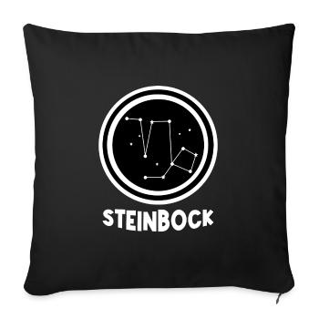 Konstellation Gestirne Tierkreis Steinbock Galaxie - Sofakissenbezug 45 x 45 cm - Schwarz - Vorne