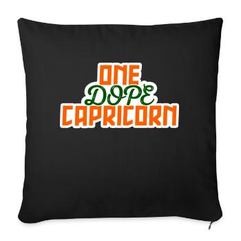 Horoscope Signe du zodiaque Capricorne Sky Statement - Housse de coussin décorative 45 x 45 cm - noir - Devant