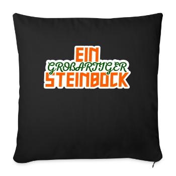 Steinbock Galaxy Statement Tierkreiszeichen Himmel - Sofakissenbezug 45 x 45 cm - Schwarz - Vorne