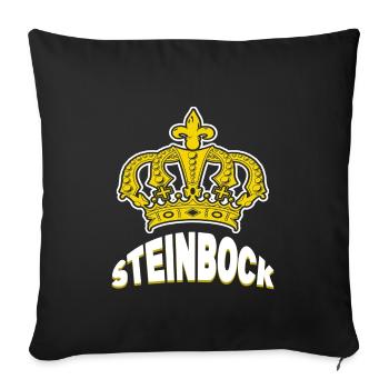 Aberglaube Steinbock Horoskop Astronomie Esoterik - Sofakissenbezug 45 x 45 cm - Schwarz - Vorne