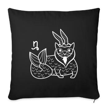 Superstition Galaxy Esoteric Capricorn Zodiac Sign - Sofa pillowcase 17,3'' x 17,3'' (45 x 45 cm) - black - Front