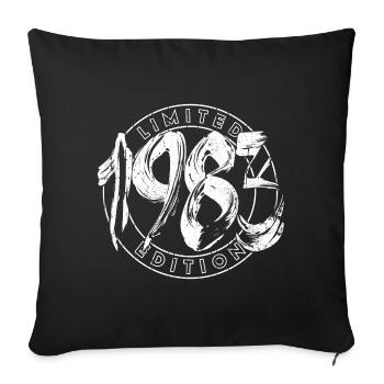Limited Edition 1984 Graffiti Circle - Sofa pillowcase 17,3'' x 17,3'' (45 x 45 cm) - black - Front