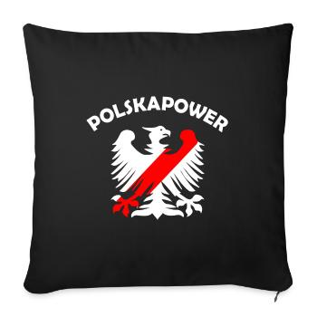 Électricité de Pologne - Housse de coussin décorative 45 x 45 cm - noir - Devant