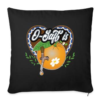 O Saft is! Geschenk - Sofakissenbezug 45 x 45 cm - Schwarz - Vorne