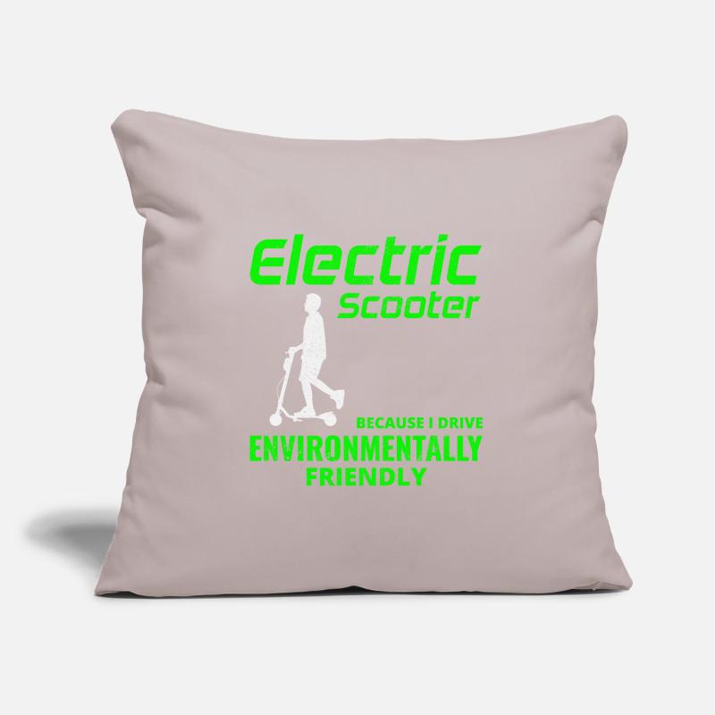 Electric Scooter Driver Motorized E-Scooter Sofa pillowcase 17,3'' x 17,3'' (45 x 45 cm)