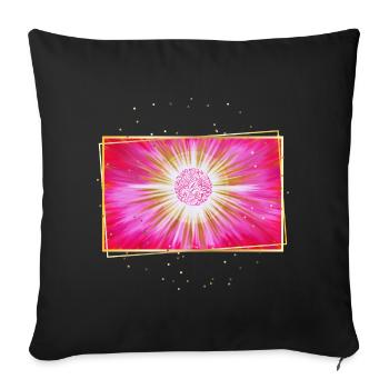 SoulsLight Cosmic Love Sonja Ariel von Staden - Sofa pillowcase 17,3'' x 17,3'' (45 x 45 cm) - black - Front