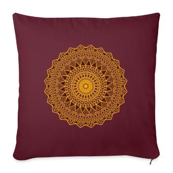 Mandala Mantra Hinduism Buddhism - Sofa pillowcase 17,3'' x 17,3'' (45 x 45 cm) - burgundy - Front