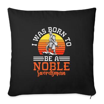 Schwertkämpfer Kendo Aikido Duell - Sofakissenbezug 45 x 45 cm - Schwarz - Vorne