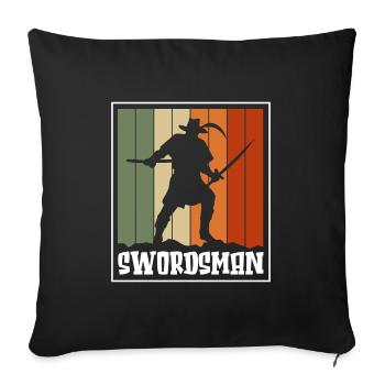 Warrior Kenjutsu Geek Fight - Sofa pillowcase 17,3'' x 17,3'' (45 x 45 cm) - black - Front