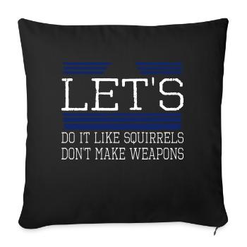 paix pour la fierté de Paris idée cadeau humour - Housse de coussin décorative 45 x 45 cm - noir - Devant