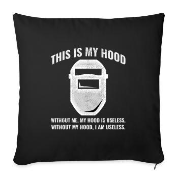 Welding Welder Metal Construction Ironworker - Sofa pillowcase 17,3'' x 17,3'' (45 x 45 cm) - black - Front