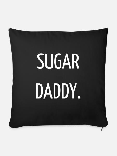 Sugar Papa - Sofakissenbezug 45 x 45 cm - Schwarz
