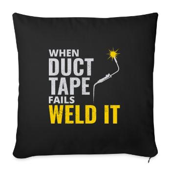 Welding Welder Metal Construction Ironworker - Sofa pillowcase 17,3'' x 17,3'' (45 x 45 cm) - black - Front