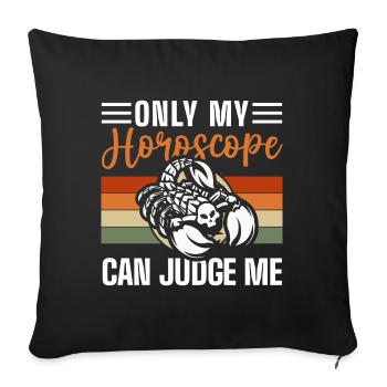 Horoscope Birthday Stars Element - Sofa pillowcase 17,3'' x 17,3'' (45 x 45 cm) - black - Front