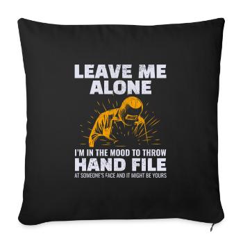 Weld Welding Welder Metal Construction Ironworker - Sofa pillowcase 17,3'' x 17,3'' (45 x 45 cm) - black - Front