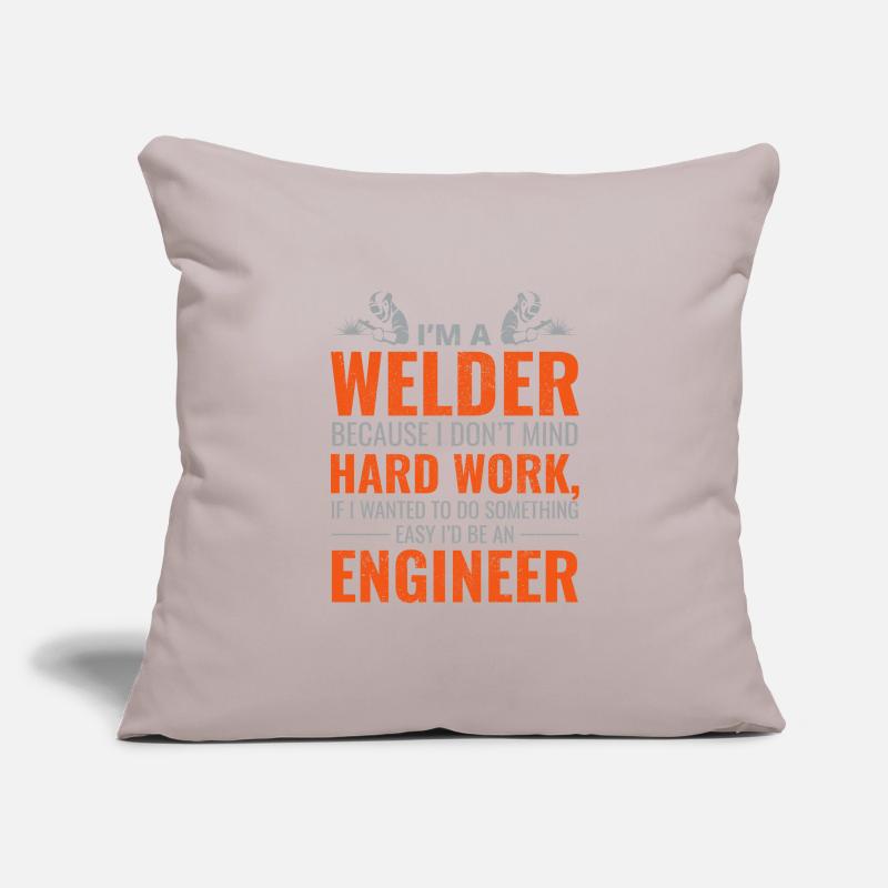 Weld Welding Welder Metal Construction Ironworker Sofa pillowcase 17,3'' x 17,3'' (45 x 45 cm)