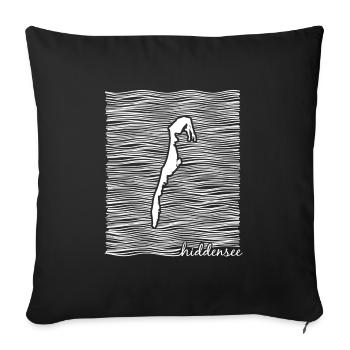 Hiddensee, Rügen, Ostsee, Mecklenburg-Vorpommern - Sofakissenbezug 45 x 45 cm - Schwarz - Vorne