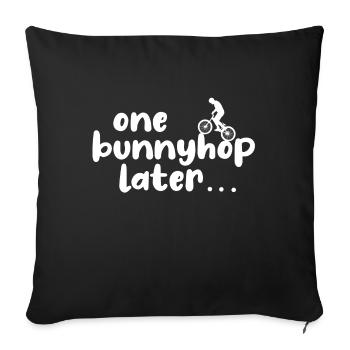 BMX Bunnyhop - Housse de coussin décorative 45 x 45 cm - noir - Devant