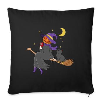 Chillin Halloween - Sofa pillowcase 17,3'' x 17,3'' (45 x 45 cm) - black - Front