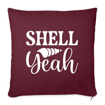 Shell Yeah - Sofa pillowcase 17,3'' x 17,3'' (45 x 45 cm) - burgundy - Front