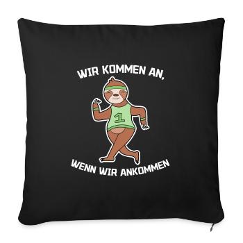 Tier Schneckentempo Urwald Säugetier Zoo Statement - Sofakissenbezug 45 x 45 cm - Schwarz - Vorne