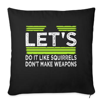 Flower Power Pride Hippie Child Funny Citation Fun - Housse de coussin décorative 45 x 45 cm - noir - Devant