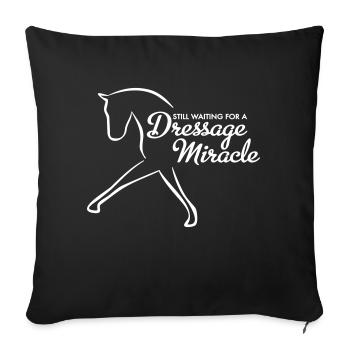 Dressage - Housse de coussin décorative 45 x 45 cm - noir - Devant