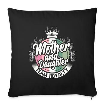 Mother Daughter Friends Parents - Sofa pillowcase 17,3'' x 17,3'' (45 x 45 cm) - black - Front