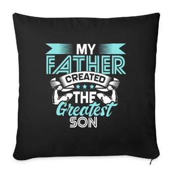 Meilleur cadeau de fils - Housse de coussin décorative 45 x 45 cm - noir - Devant